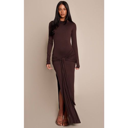 Robe Longue Grande Taille À Col Bateau Toucher Doux Avec Détail Cache-cœur | Taille 36 - PrettyLittleThing - Modalova