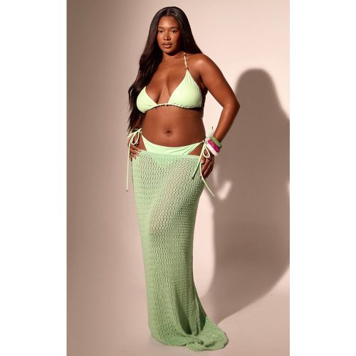 Lime Jupe Maxi De Plage Au Crochet Grande Taille | Taille 2XL - PrettyLittleThing - Modalova