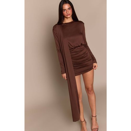 Robe Mini Drapée Froncée Toucher Doux | Taille 42 - PrettyLittleThing - Modalova