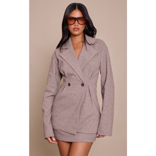 Robe Blazer Cintrée Aspect Laine | Taille 42 - PrettyLittleThing - Modalova