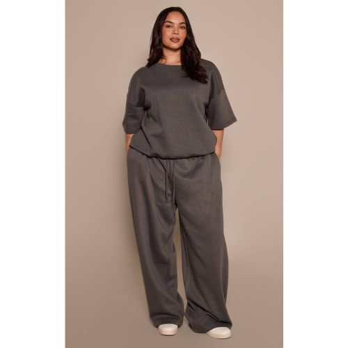 Charcoal Jogging Grande Taille À Jambes Baril | Taille XL - PrettyLittleThing - Modalova