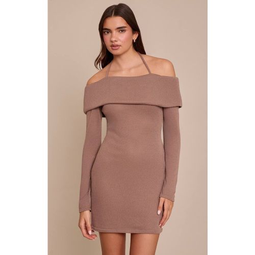 Robe Mini Bardot En Jersey Texturé | Taille 42 - PrettyLittleThing - Modalova