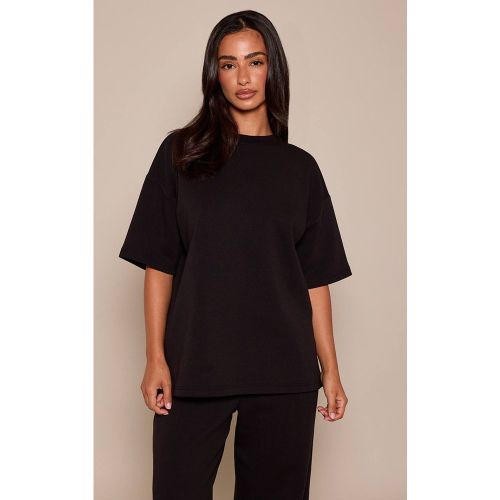 Black T-shirt Oversize Boxy Petite | Taille Medium - PrettyLittleThing - Modalova
