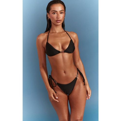 Black Haut De Bikini Triangle À Détail Soleil | Taille 42 - PrettyLittleThing - Modalova