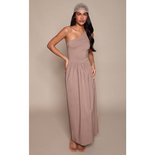 Robe Maxi Asymétrique Une Épaule En Tissu Stretch | Taille 32 - PrettyLittleThing - Modalova