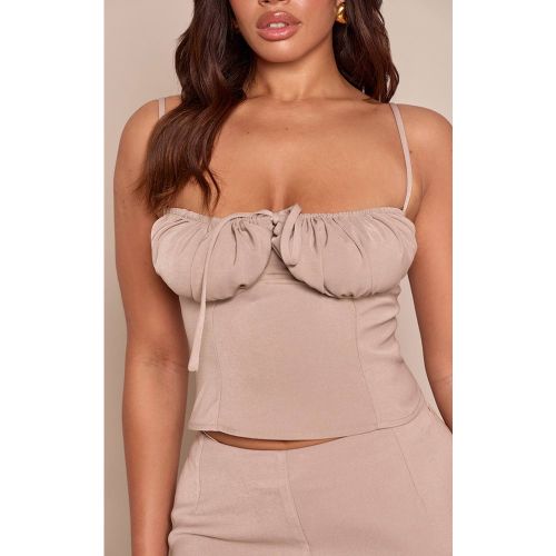Mushroom Ensemble Coordonné Corset Ajusté Shape À Détail Froncé Et Fermeture Nouée Devant | Taille 36 - PrettyLittleThing - Modalova