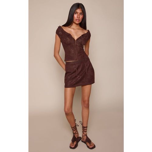 Ensemble Coordonné Jupe Mini Florale | Taille 42 - PrettyLittleThing - Modalova