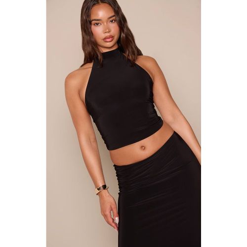 Black Haut Dos Nu Co-ord Avec Col Licou Et Détail De Finition | Taille 42 - PrettyLittleThing - Modalova