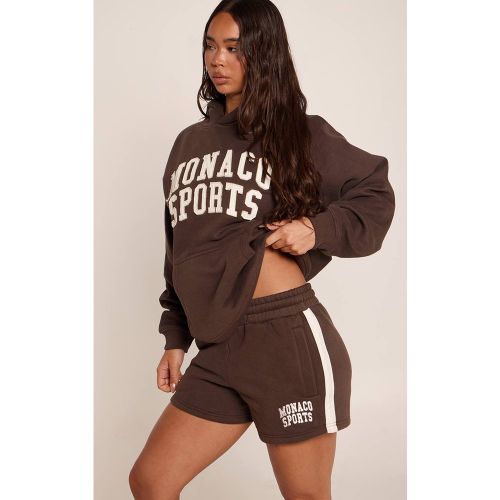 Short En Molleton Imprimé Monaco À Bandes Contrastées | Taille XL - PrettyLittleThing - Modalova
