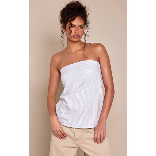 Blue Haut Bandeau Longue Longueur À Rayures Tissé | Taille 42 - PrettyLittleThing - Modalova