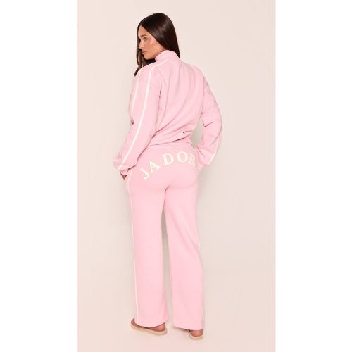 Pink Jogging Jambe Large Appliqué Contraste Jadore Shape | Taille Small - PrettyLittleThing - Modalova