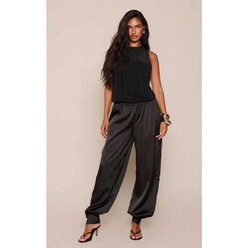 Black Haut Dos Nu Avec Détail Nœud En Jersey Fluide | Taille 42 - PrettyLittleThing - Modalova