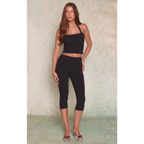 Black Ensemble Coordonné Corsaire Tissé Extensible | Taille 44 - PrettyLittleThing - Modalova