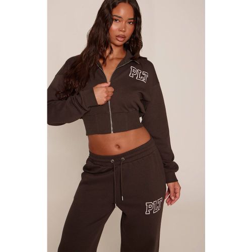 Veste Courte Zippée À Col Cheminée Plt | Taille XS - PrettyLittleThing - Modalova