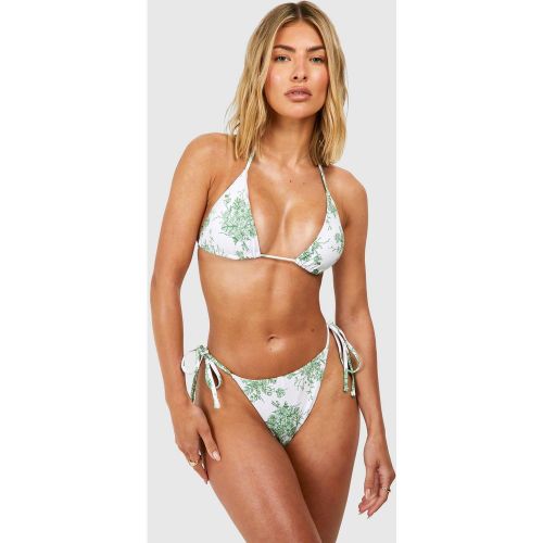 Bikini fleuri rembourré | Taille 38 - boohoo - Modalova
