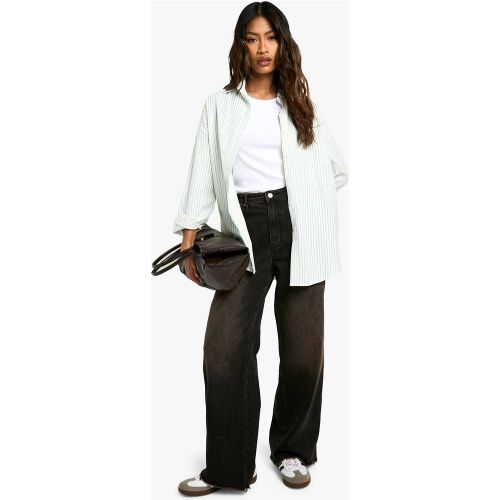 Chemise oversize à fines rayures | Taille 40 - boohoo - Modalova
