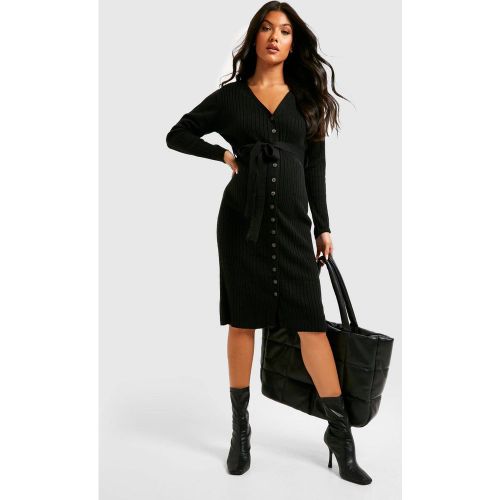 Robe Midi en Tricot à Boutons pour Maternité | Taille 44 - boohoo - Modalova