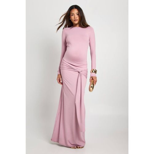 Maternité Sous Ventre À Nouer Ourlet Tombant Maxi | Taille 44 - boohoo - Modalova