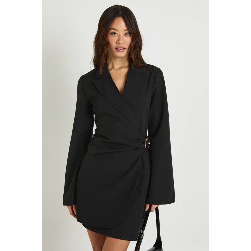 Robe Blazer Tall Ceinturée Avec Détail Boucle | Taille 44 - boohoo - Modalova