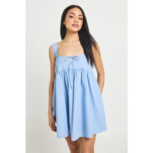 Robe Smock Mini À Détail Nœud Devant | Taille 42 - boohoo - Modalova