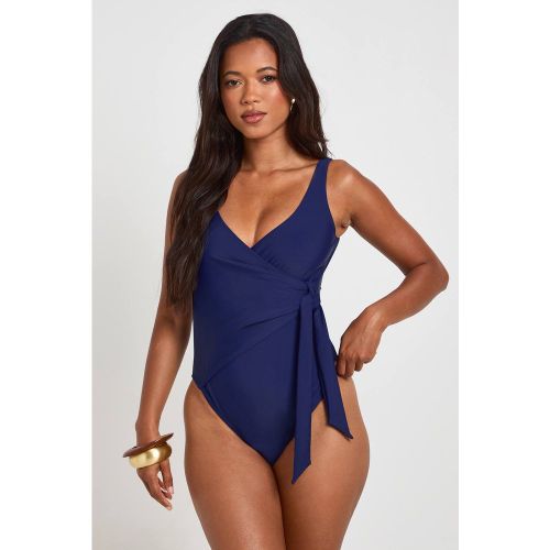Maillot De Bain Gainant À Détail Cache-cœur | Taille 40 - boohoo - Modalova