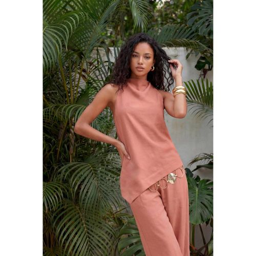 Top Asymétrique Ample À Col Licou | Taille 44 - boohoo - Modalova