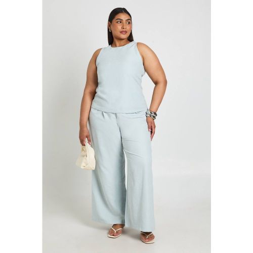 Haut Tissé Ample Coupe Racer Grande Taille | Taille 48 - boohoo - Modalova