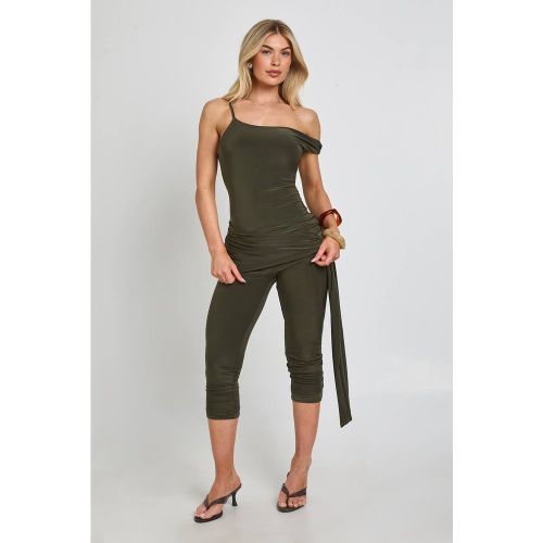 Combinaison Pantacourt Asymétrique Près Du Corps | Taille 44 - boohoo - Modalova
