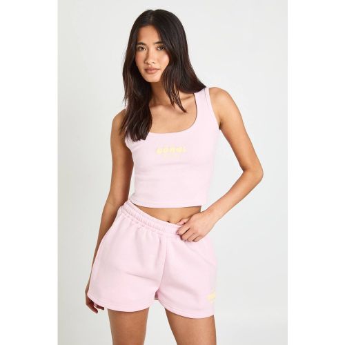 Ensemble Haut Côtelé Imprimé Et Short Molletonné Bondi | Taille XL - boohoo - Modalova