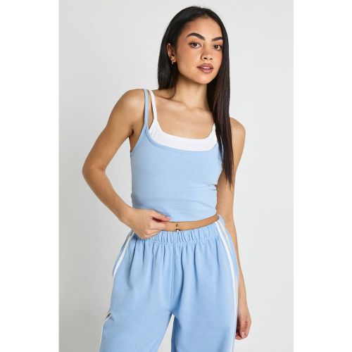 Débardeur Cami À Double Couche | Taille 44 - boohoo - Modalova