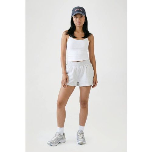 Short Molleton Taille Côtelée | Taille Large - boohoo - Modalova