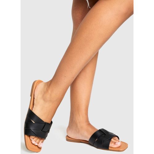 Sandales Mule Basique Tissées | Taille 36 - boohoo - Modalova