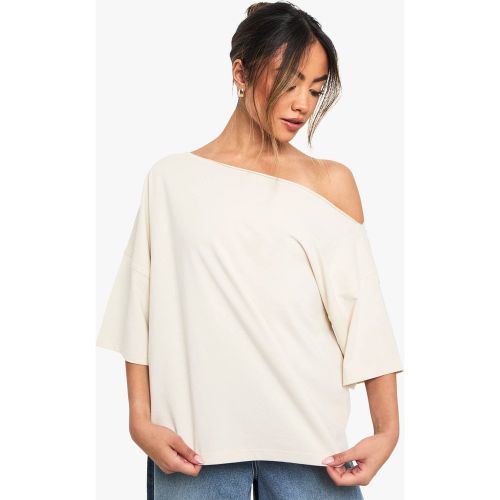 Off The Shoulder Oversized T-Shirt | Taille 40 - boohoo - Modalova