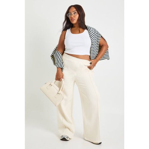 Plus Core Basic Détail pin-tuck Jogger à jambe droite | Taille 48 - boohoo - Modalova