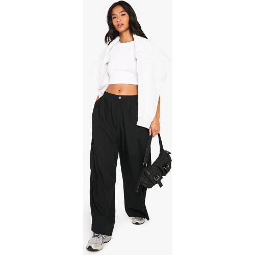 Pantalon Petite à taille basse à jambe droite | Taille 44 - boohoo - Modalova