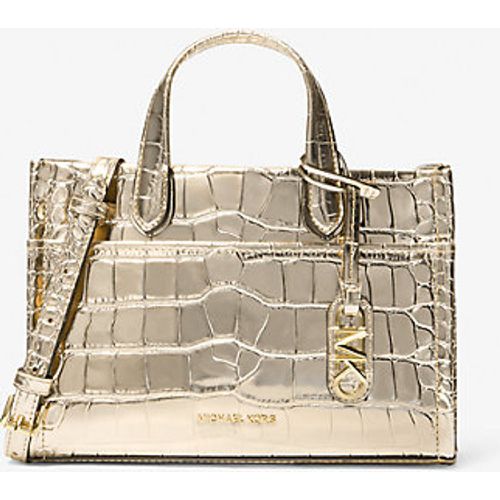 MK Petite besace Gigi en cuir effet crocodile en relief métallisé - Michael Kors - MICHAEL Michael Kors - Modalova