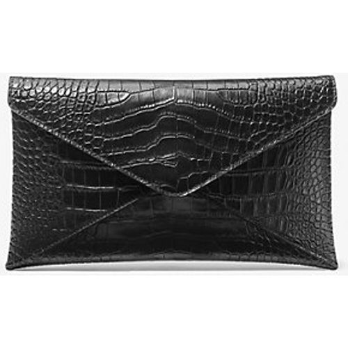 MK Pochette enveloppe Mia en cuir effet crocodile en relief - Michael Kors - MICHAEL KORS COLLECTION - Modalova