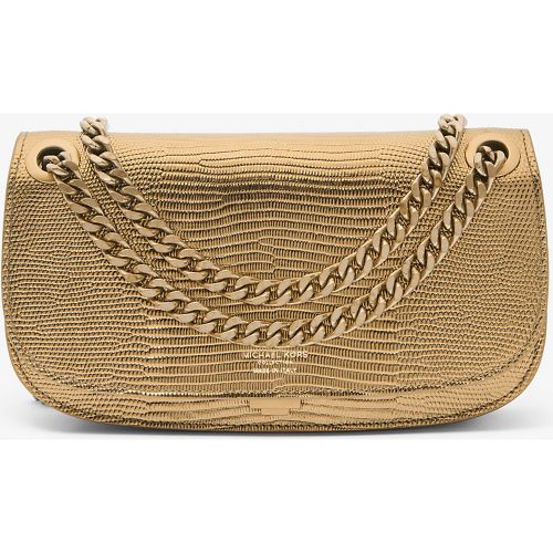 MK Sac enveloppe Christie en cuir métallisé effet lézard en relief - Michael Kors - MICHAEL KORS COLLECTION - Modalova