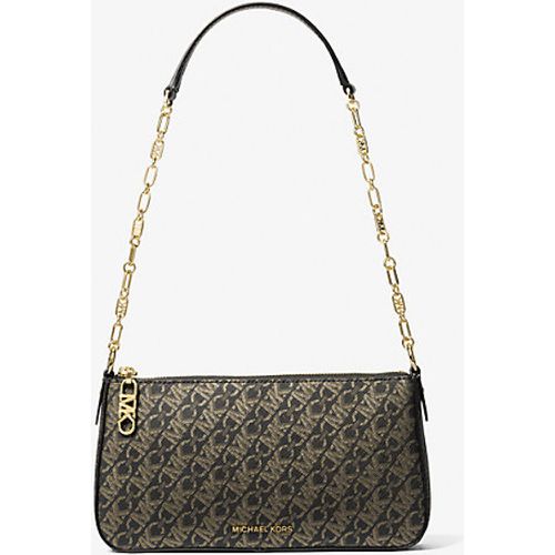 MK Sac porté épaule Empire de taille moyenne métallisé à maillons - Michael Kors - MICHAEL Michael Kors - Modalova