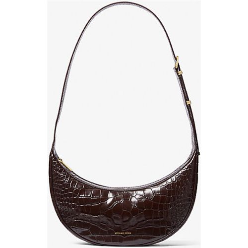 MK Sac à bandoulière Avra de taille moyenne en cuir effet crocodile en relief - Michael Kors - MICHAEL Michael Kors - Modalova