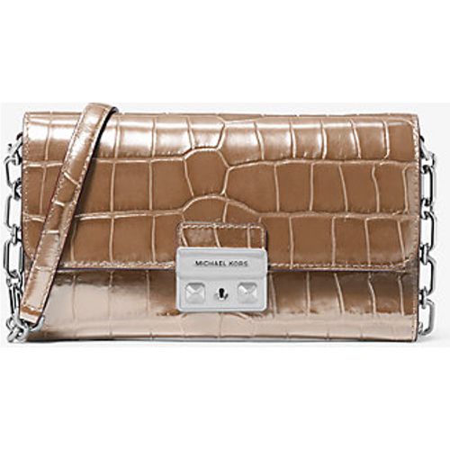 MK Grand sac à bandoulière Tribeca convertible en cuir effet crocodile en relief - Michael Kors - MICHAEL Michael Kors - Modalova