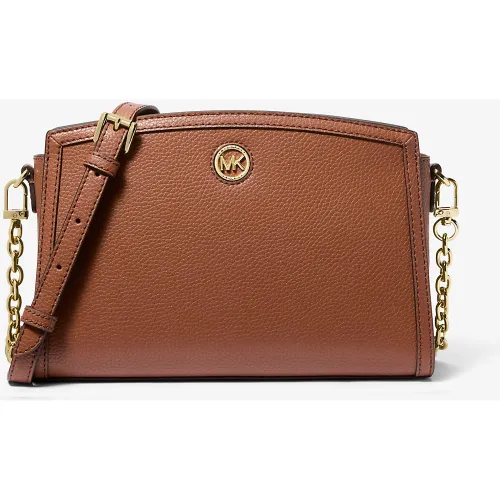 MK Grand sac à bandoulière Chantal en cuir grainé - Michael Kors - MICHAEL Michael Kors - Modalova