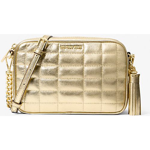 MK Sac à bandoulière Jet Set de taille moyenne en cuir matelassé métallisé - Michael Kors - MICHAEL Michael Kors - Modalova