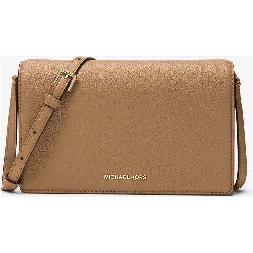 MK Sac à bandoulière Jet Set de taille moyenne en cuir grainé avec rabat sur le devant - Michael Kors - MICHAEL Michael Kors - Modalova