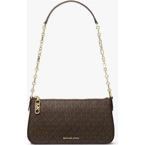MK Sac de soirée Empire de taille moyenne à maillons et logo Signature - Michael Kors - MICHAEL Michael Kors - Modalova