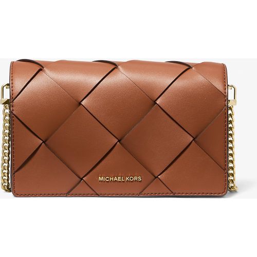 MK Sac à bandoulière Jet Set de taille moyenne en cuir tressé - Michael Kors - MICHAEL Michael Kors - Modalova