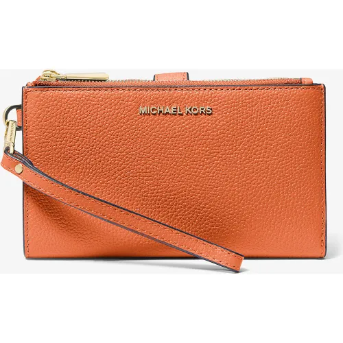 MK Portefeuille Adele en cuir pour smartphone - Michael Kors - MICHAEL Michael Kors - Modalova