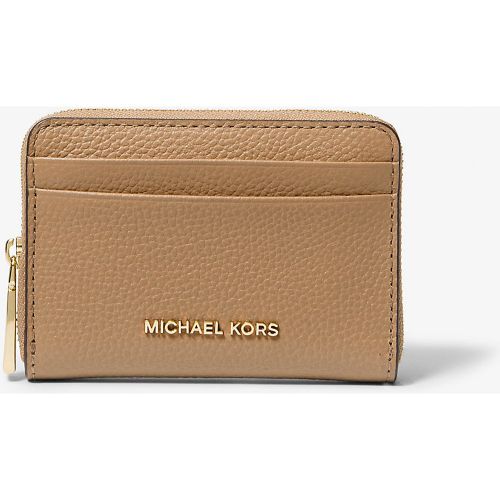 MK Petit porte-cartes entièrement zippé Jet Set en cuir grainé - Michael Kors - MICHAEL Michael Kors - Modalova