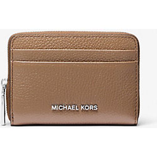 MK Petit porte-cartes entièrement zippé Jet Set en cuir grainé - Michael Kors - MICHAEL Michael Kors - Modalova