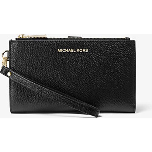 MK Portefeuille Adele en cuir grainé pour smartphone - Michael Kors - MICHAEL Michael Kors - Modalova